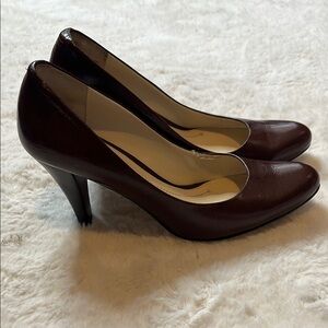 Elegant Brown Leather Heels
